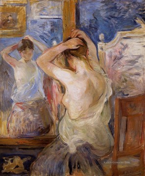  morisot Ölgemälde - vor dem Spiegel Berthe Morisot